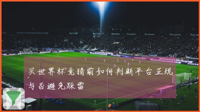买世界杯竞猜前如何判断平台正规与否避免踩雷